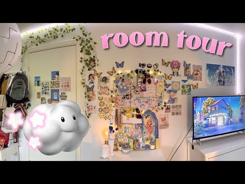 ASMR room tour 🪩⋆୨୧˚ whispered voiceover