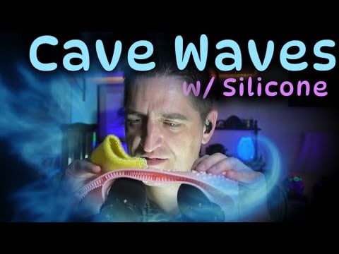 Echo Cave Waves 🌊 Silicone Triggers #ASMR #Relaxing #SleepAid