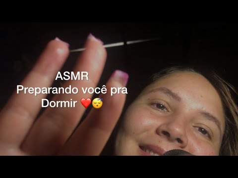 ASMR - VOU TE PREPARAR PRA DORMIR ❤️😴