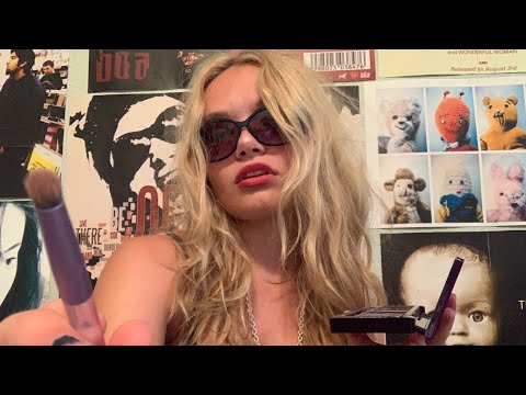 ASMR - 2010’s indie sleaze rockstar does your makeup before the show