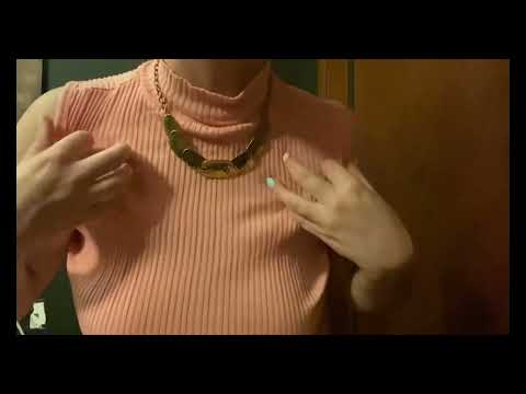 ASMR Shirt Scratching and Necklace tapping