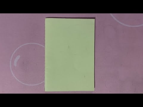 ASMR Tapping On A Green Notebook