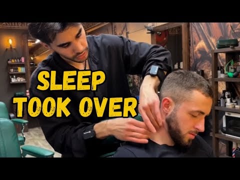 ASMR Silent Massage | He Lost the Battle to Calm
