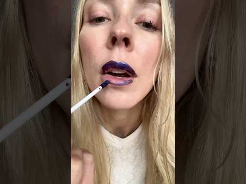 Trying Wonderskin lip stain, shade Charming. 💄#asmr #lipstain #wonderskin #charming #beauty