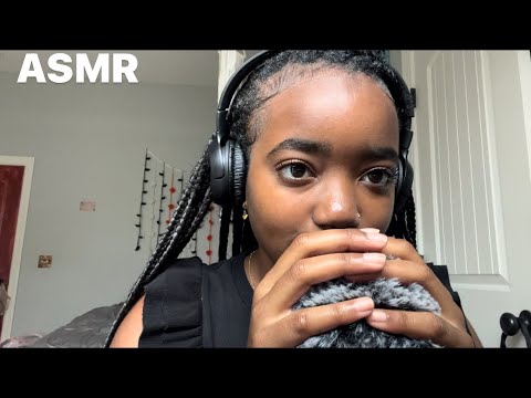 ASMR fluffy mic scratching & whispers