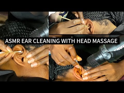 🦋PROFESSIONAL🦋 EAR CLEANING ASMR/HEAD MASSAGE AND NITPICKING WITH GUM CHEWING VERY RELAXING