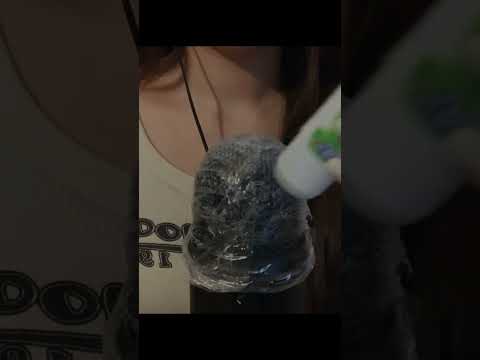 마이크에 풀칠 glue on mic #asmr #shorts