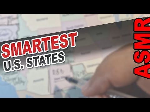 This Are The Most Creative U.S. States | ASMR map tracing + facts