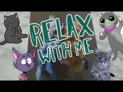 LO-FI ASMR VISUAL & SOUND TRIGGERS: CAT STICKER PUZZLE #288