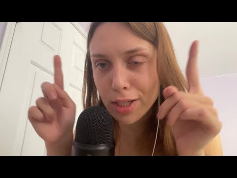 ASMR/ FAST AND AGGRESSIVE Mic gripping, rubbing, hand sounds, visuals, mouth sounds, rambling