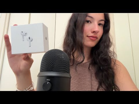 ASMR apple airpod pro unboxing (+ bday gift haul💗)