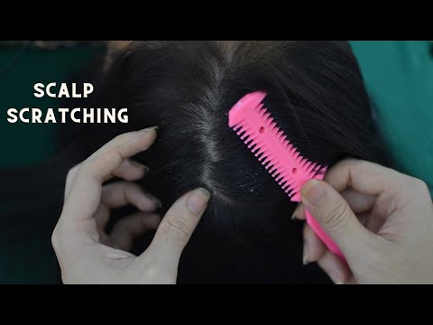 ASMR Hair Brushing Sounds, Hair Parting, Hair Treatment, Real Person Head Massage For Rest And Sleep