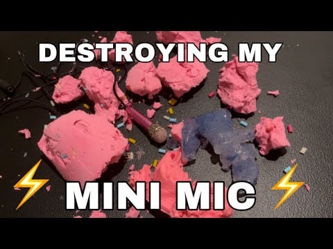 ASMR | Destroying My Mini Mic | Fast and Aggressive | Slime | No Talking