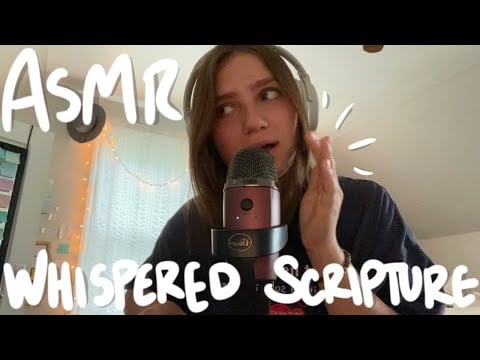 ASMR  ⭐ watch if you are feeling... anxious about the future (whispered scripture + soft tapping)