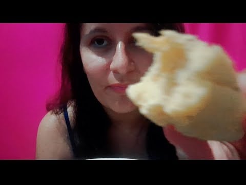 ASMR COMENDO PÃO DE BATATA DOCE 😋🥪