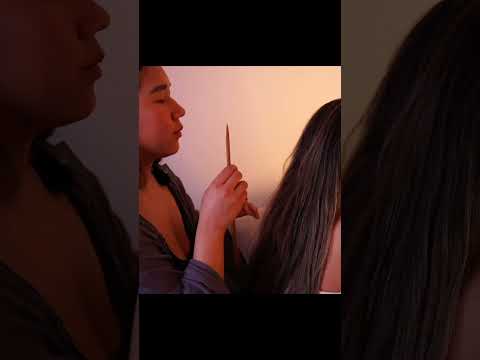Part 8 | Knitting needle back inspection ASMR w/ sister #asmr #asmrvideo #relaxing #calm #asmrsleep