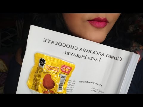 ASMR Lectura, saluditos y un poco de chismecito 😊 con paleta de 🥭