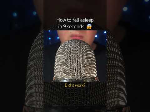 How to fall asleep in 9 seconds! #asmr