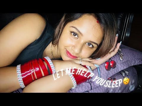 Hindi ASMR | ASMR for Sleep and Relaxation [ Let’s fall Asleep Together ] ( whispers and humming ) 😴