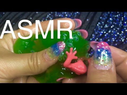[ASMR] for DEEP Relaxation SLIME w/ Frog | Magnet Slime ECHOED