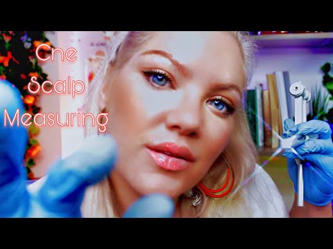 ASMR Cranial Nerve Exam, Eye, Ear Tests, Follow my Instruction, Scalp Check, Measuring You