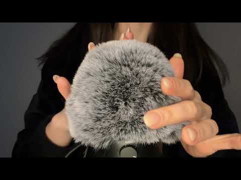 ASMR | Fluffy Mic Scratching and Rain for Deep Sleep (Cozy Winter, No Talking)