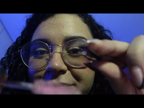 ASMR FAZENDO SUA SOBRANCELHA BEM DELICADA!