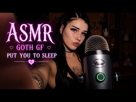 ASMR Goth Girlfriend Helps You Sleep 🖤 Personal Attention