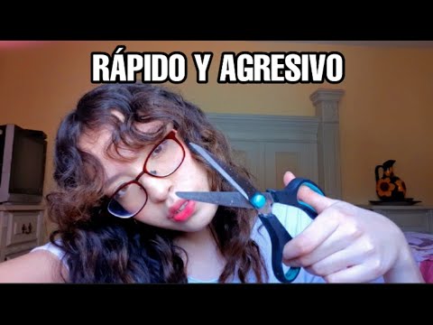 ASMR RÁPIDO Y AGRESIVO CORTE DE CABELLO