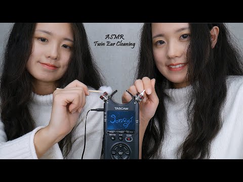 ASMR Twin Ear Cleaning Cotton Swab & Fluffy Earpick | 1 Hour (No Talking)