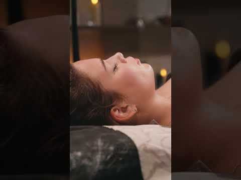 ASMR relaxing belly and leg massage for girl Elena #asmrmassage