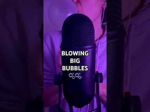 BLOWING BIG BUBBLES 🤯 #triggersforsleep #bigbubbles #gumcracking #gumsnapping #gumchewing #fy #fyp