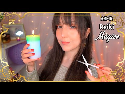 ⭐ASMR Reiki Mágico en Español [Sub] Atención Personal, Plucking, Mouth Sounds, Hand Sounds