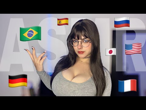ASMR SUSSURRANDO EM VÁRIAS LÍNGUAS ✨