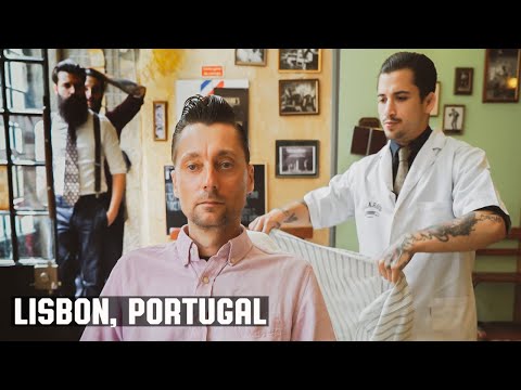 💈 Classic Wet Shave Experience at Figaro's Barbershop | Lisbon Portugal