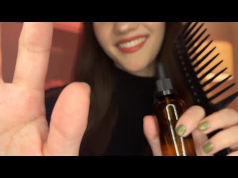 Cozy Scalp Massage and Hair Brushing for Sleep | Personal Attention ASMR
