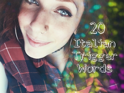 ASMR ❤ ITA Whispering EAR to EAR 20 Relaxing TRIGGER WORDS 💤