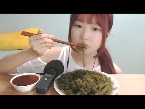 ASMR 바다포도 먹방 Sea Grape mukbang Eating Sound 海ぶどう