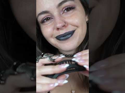 Your Goth Girlfriend Plucks Your Hair Back #asmr #tingles #triggers #hairplucking #visualtingles