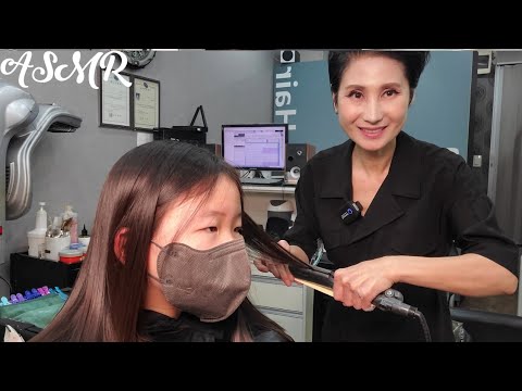 미용실 ASMR 초등학생 모발 엉킴 매직   Elementary school hair tangle magic/Korean hair salon