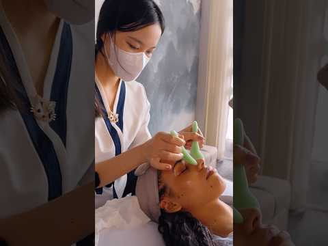 ASMR: Chinese Eye Massage and Facial Treatment #shorts
