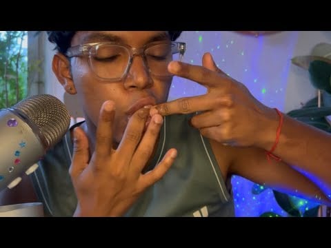 ASMR FAST AND AGGRESSIVE WET MOUTH SOUNDS, SPIT PAINTING, FINGERS FLUTTERING (FOR SLEEP 😴!!)
