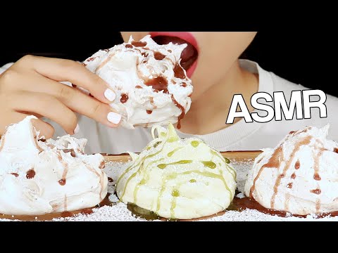 ASMR GIANT MERINGUE *Soft Crunch* EATING SOUNDS NO TALKING MUKBANG