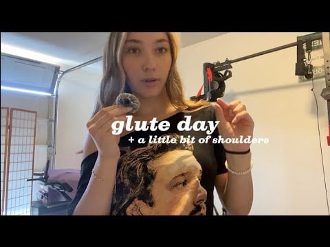 asmr for gym rats 🏋️‍♀️💖 ~ glute day ~ soft spoken
