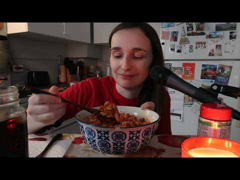 My Grandpa's Pasta Recipe ~ ASMR Eating While It Gets Dark ~ Soft Spoken