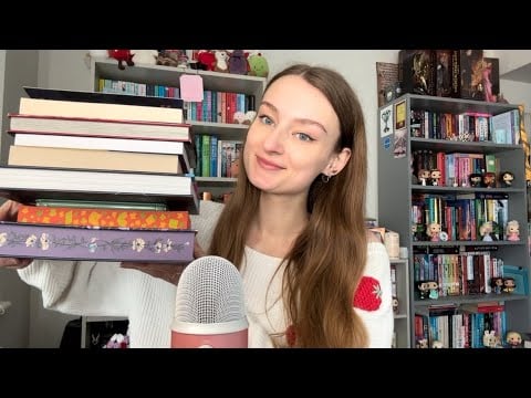 ASMR What I Read in October! (Book triggers and close whispers) 