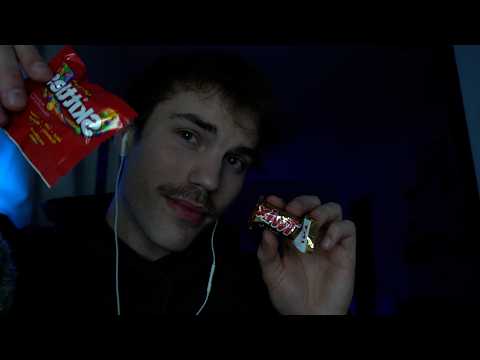 ASMR Rating Halloween Candy (soft whispers, chewing, super tingly )