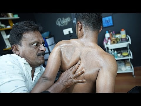 Indian Hardcore Massage By Big Eyes Barber ASMR | Body Cracking Body Massage | Neck And Ear Crack