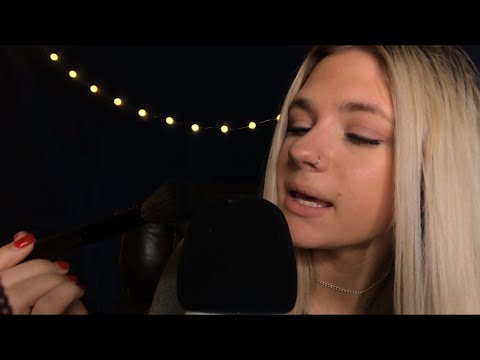 ASMR| CLOSE EAR TO EAR INAUDIBLE WHISPERING| EAR BRUSHING