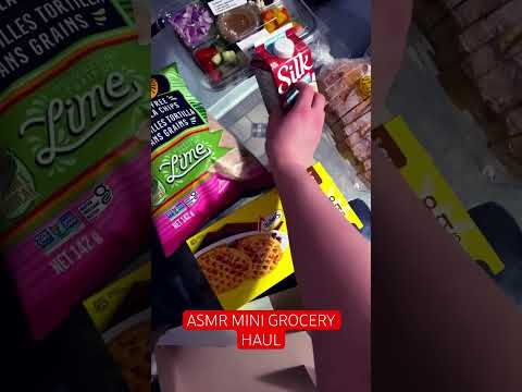 ASMR MINI GROCERY HAUL #groceryhaul #groceryhaulasmr #haul #asmrshopping #asmr #asmrshorts #food